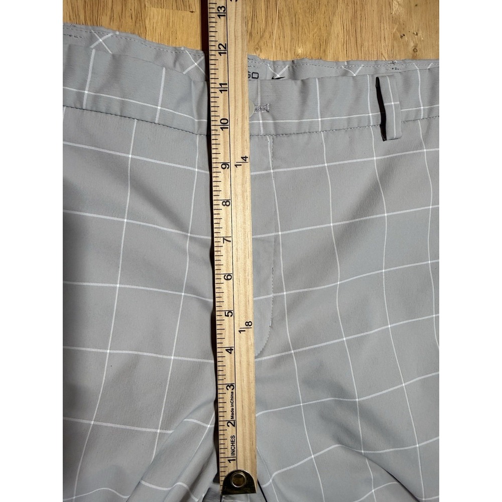 Nike Golf Dri-FIT Pants Mens 38x30 Gray Windowpane Plaid Tour Performance - Picture 4 of 8